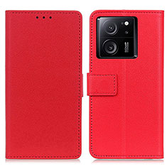 Custodia Portafoglio In Pelle Cover con Supporto M08L per Xiaomi Mi 13T 5G Rosso