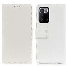 Custodia Portafoglio In Pelle Cover con Supporto M08L per Xiaomi Poco X3 GT 5G Bianco
