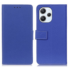 Custodia Portafoglio In Pelle Cover con Supporto M08L per Xiaomi Redmi 12 4G Blu