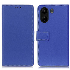 Custodia Portafoglio In Pelle Cover con Supporto M08L per Xiaomi Redmi 13C Blu