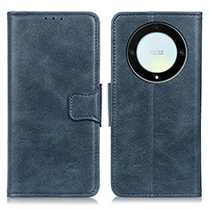 Custodia Portafoglio In Pelle Cover con Supporto M09L per Huawei Honor X9a 5G Blu