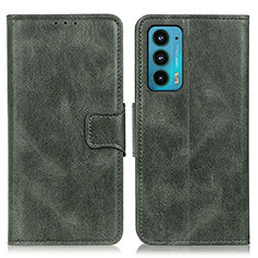 Custodia Portafoglio In Pelle Cover con Supporto M09L per Motorola Moto Edge Lite 5G Verde