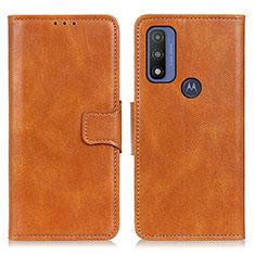 Custodia Portafoglio In Pelle Cover con Supporto M09L per Motorola Moto G Pure Marrone