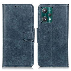 Custodia Portafoglio In Pelle Cover con Supporto M09L per Realme 9 Pro+ Plus 5G Blu