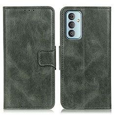 Custodia Portafoglio In Pelle Cover con Supporto M09L per Samsung Galaxy F23 5G Verde