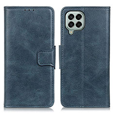Custodia Portafoglio In Pelle Cover con Supporto M09L per Samsung Galaxy M33 5G Blu