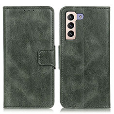 Custodia Portafoglio In Pelle Cover con Supporto M09L per Samsung Galaxy S24 5G Verde
