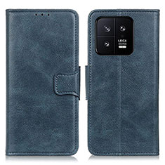 Custodia Portafoglio In Pelle Cover con Supporto M09L per Xiaomi Mi 13 Pro 5G Blu
