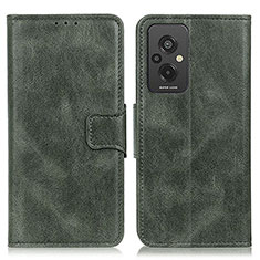 Custodia Portafoglio In Pelle Cover con Supporto M09L per Xiaomi Redmi 11 Prime 4G Verde