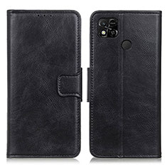 Custodia Portafoglio In Pelle Cover con Supporto M09L per Xiaomi Redmi 9 Activ Nero