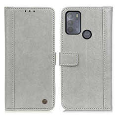 Custodia Portafoglio In Pelle Cover con Supporto M10L per Motorola Moto G50 Grigio