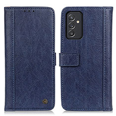 Custodia Portafoglio In Pelle Cover con Supporto M10L per Samsung Galaxy A15 5G Blu