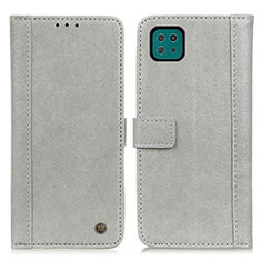 Custodia Portafoglio In Pelle Cover con Supporto M10L per Samsung Galaxy A22 5G Grigio