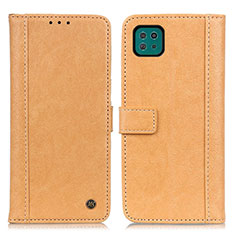 Custodia Portafoglio In Pelle Cover con Supporto M10L per Samsung Galaxy A22 5G Khaki
