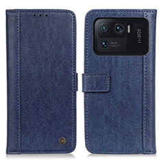 Custodia Portafoglio In Pelle Cover con Supporto M10L per Xiaomi Mi 11 Ultra 5G Blu