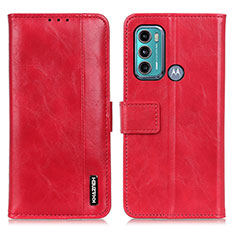 Custodia Portafoglio In Pelle Cover con Supporto M11L per Motorola Moto G40 Fusion Rosso