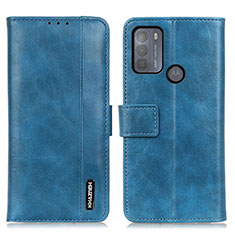 Custodia Portafoglio In Pelle Cover con Supporto M11L per Motorola Moto G50 Blu
