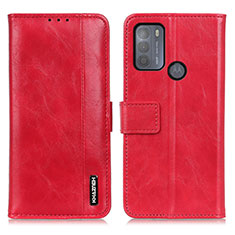 Custodia Portafoglio In Pelle Cover con Supporto M11L per Motorola Moto G50 Rosso