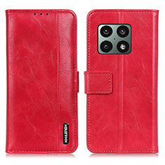 Custodia Portafoglio In Pelle Cover con Supporto M11L per OnePlus 10 Pro 5G Rosso