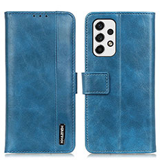 Custodia Portafoglio In Pelle Cover con Supporto M11L per Samsung Galaxy A53 5G Blu