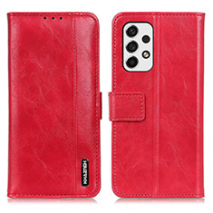 Custodia Portafoglio In Pelle Cover con Supporto M11L per Samsung Galaxy A53 5G Rosso