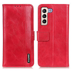 Custodia Portafoglio In Pelle Cover con Supporto M11L per Samsung Galaxy S21 5G Rosso