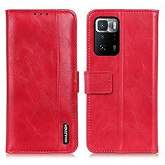 Custodia Portafoglio In Pelle Cover con Supporto M11L per Xiaomi Poco X3 GT 5G Rosso