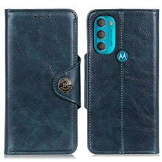 Custodia Portafoglio In Pelle Cover con Supporto M12L per Motorola Moto G71 5G Blu