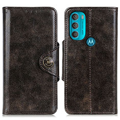 Custodia Portafoglio In Pelle Cover con Supporto M12L per Motorola Moto G71 5G Marrone
