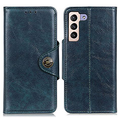 Custodia Portafoglio In Pelle Cover con Supporto M12L per Samsung Galaxy S22 5G Blu