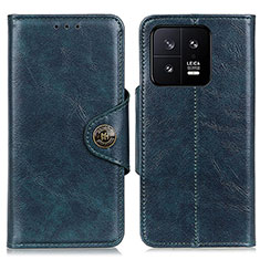 Custodia Portafoglio In Pelle Cover con Supporto M12L per Xiaomi Mi 13 5G Blu