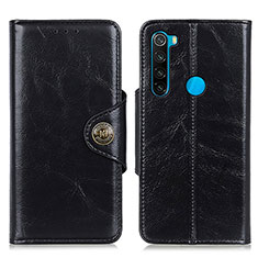 Custodia Portafoglio In Pelle Cover con Supporto M12L per Xiaomi Redmi Note 8 (2021) Nero