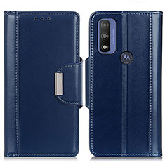 Custodia Portafoglio In Pelle Cover con Supporto M13L per Motorola Moto G Pure Blu