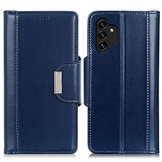 Custodia Portafoglio In Pelle Cover con Supporto M13L per Samsung Galaxy A13 4G Blu