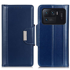 Custodia Portafoglio In Pelle Cover con Supporto M13L per Xiaomi Mi 11 Ultra 5G Blu