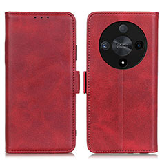 Custodia Portafoglio In Pelle Cover con Supporto M15L per Huawei Honor X9b 5G Rosso