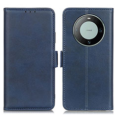Custodia Portafoglio In Pelle Cover con Supporto M15L per Huawei Mate 60 Blu