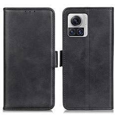 Custodia Portafoglio In Pelle Cover con Supporto M15L per Motorola Moto Edge X30 Pro 5G Nero