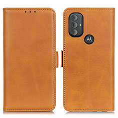 Custodia Portafoglio In Pelle Cover con Supporto M15L per Motorola Moto G Play (2023) Marrone Chiaro