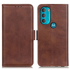 Custodia Portafoglio In Pelle Cover con Supporto M15L per Motorola Moto G71 5G Marrone