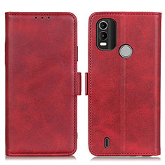 Custodia Portafoglio In Pelle Cover con Supporto M15L per Nokia C21 Plus Rosso