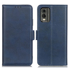 Custodia Portafoglio In Pelle Cover con Supporto M15L per Nokia C210 Blu