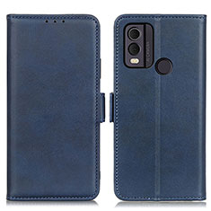 Custodia Portafoglio In Pelle Cover con Supporto M15L per Nokia C22 Blu