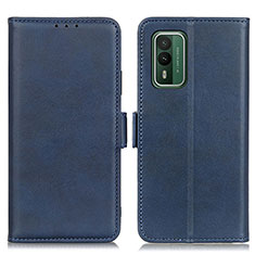 Custodia Portafoglio In Pelle Cover con Supporto M15L per Nokia XR21 Blu