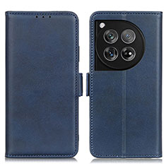 Custodia Portafoglio In Pelle Cover con Supporto M15L per OnePlus 12 5G Blu