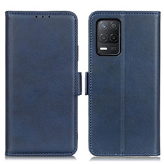 Custodia Portafoglio In Pelle Cover con Supporto M15L per Realme 8s 5G Blu