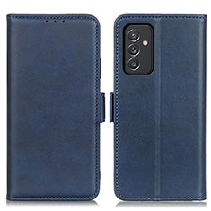 Custodia Portafoglio In Pelle Cover con Supporto M15L per Samsung Galaxy A15 5G Blu