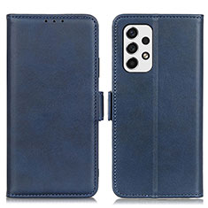 Custodia Portafoglio In Pelle Cover con Supporto M15L per Samsung Galaxy A53 5G Blu