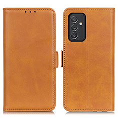 Custodia Portafoglio In Pelle Cover con Supporto M15L per Samsung Galaxy A82 5G Marrone Chiaro