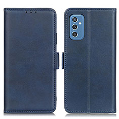 Custodia Portafoglio In Pelle Cover con Supporto M15L per Samsung Galaxy M52 5G Blu